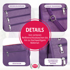 Schultertasche mit RFID-Schutz schwarz