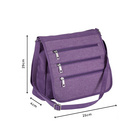 Schultertasche mit RFID-Schutz schwarz