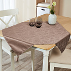 Jacquard-Mitteldecke taupe Eldo 85x85 cm