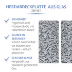 Herd-Abdeckplatten "Granit" Basilico, 2er-Set