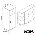 VCM Badmöbelset Badezimmer Set "Zalo III" Weiß 4-tlg.