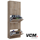 VCM Schuhschrank "Sipos XL" Sonoma-Eiche