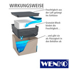 WENKO Raumentfeuchter Cube Beige 1000 g, Luftentfeuchter