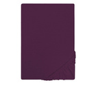 Castell Jersey-Stretch-Spannbetttuch dunkel violett, 1x 140-160 x 200 cm