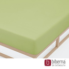 biberna Castell Jersey-Stretch-Spannbetttuch pistaziengrün, 1x 140-160 x 200 cm