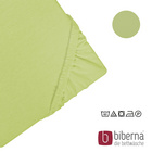 biberna Castell Jersey-Stretch-Spannbetttuch pistaziengrün, 1x 140-160 x 200 cm