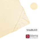 biberna Castell Jersey-Stretch-Spannbetttuch gelb, 1x 140x200 cm - 160x200 cm