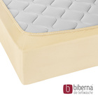 biberna Castell Jersey-Stretch-Spannbetttuch gelb, 1x 180x200 cm - 200x200 cm