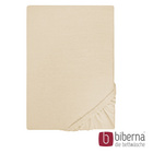 biberna Castell Jersey-Stretch-Spannbetttuch kitt, 1x 140x200 cm - 160x200 cm