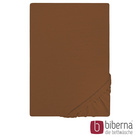 biberna Castell Jersey-Stretch-Spannbetttuch chocolate, 1x 140x200 cm - 160x200 cm