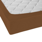 Castell Jersey-Stretch-Spannbetttuch chocolate, 1x 140x200 cm - 160x200 cm