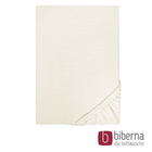 biberna Castell Jersey-Stretch-Spannbetttuch natur, 1x 140x200 cm - 160x200 cm