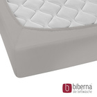 biberna Feinjersey-Spannbetttuch sturmgrau, 1x 90x190 cm - 100x200 cm