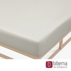 biberna Feinjersey-Spannbetttuch grau, 1x 90x190 cm - 100x200 cm