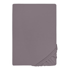 biberna Jersey-Elastic-Topper-Spannbetttuch silber/grau, 1x 90x190 cm - 100x220 cm