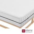 biberna Jersey-Elastic-Topper-Spannbetttuch weiss, 1x 180x200 cm - 200x220 cm