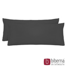 biberna Feinjersey-Kopfkissenbezug Doppelpack titanium, 2x 40x60 cm