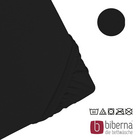 biberna Jersey-Elastic-Boxspring-Spannbetttuch schwarz, 1x 90x190 cm - 100x220 cm