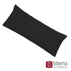 biberna Feinjersey-Kopfkissenbezug Doppelpack schwarz, 2x 40x60 cm