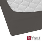 biberna Jersey-Elastic-Boxspring-Spannbetttuch dunkelgrau, 1x 90x190 cm - 100x220 cm