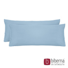 biberna Feinjersey-Kopfkissenbezug Doppelpack eisblau, 2x 40x80 cm