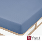 biberna Feinjersey-Spannbetttuch blau, 1x 140x200 cm - 160x200 cm