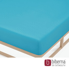 biberna Feinjersey-Spannbetttuch türkis, 1x 90x190 cm - 100x200 cm