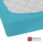 biberna Feinjersey-Spannbetttuch türkis, 1x 180x200 cm - 200x200 cm