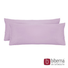 biberna Feinjersey-Kopfkissenbezug Doppelpack viola, 2x 40x80 cm