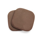Sitzkissen mit rutschfester Unterseite braun 2er-Set Eldo