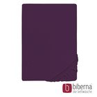 biberna Feinjersey-Spannbetttuch dunkel violett, 1x 90x190 cm - 100x200 cm