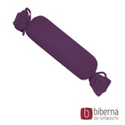 biberna Feinjersey-Nackenrollenbezug Doppelpack dunkel violett, 2x 15x40 cm