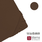 biberna Jersey-Elastic-Spannbetttuch topas / mocca, 1x 90x190 cm - 100x220 cm