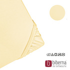 biberna Feinjersey-Spannbetttuch gelb, 1x 140x200 cm - 160x200 cm