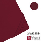 biberna Jersey-Elastic-Spannbetttuch burgund, 1x 90x190 cm - 100x220 cm