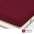 biberna Jersey-Elastic-Spannbetttuch burgund, 1x 180x200 cm - 200x220 cm