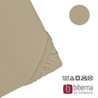 biberna Jersey-Elastic-Spannbetttuch taupe, 1x 140x200 cm - 160x220 cm