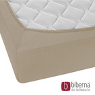 biberna Feinjersey-Spannbetttuch taupe, 1x 90x190 cm - 100x200 cm