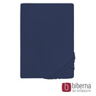 biberna Jersey-Elastic-Spannbetttuch marine, 1x 140x200 cm - 160x220 cm