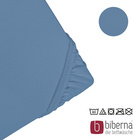 biberna Jersey-Elastic-Spannbetttuch azurblau, 1x 120x200 cm - 130x220 cm