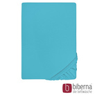 biberna Jersey-Elastic-Spannbetttuch türkis, 1x 90x190 cm - 100x220 cm