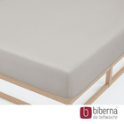 biberna Jersey-Elastic-Spannbetttuch sturmgrau, 1x 140x200 cm - 160x220 cm