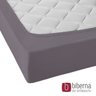 biberna Jersey-Elastic-Spannbetttuch silber/grau, 1x 120x200 cm - 130x220 cm