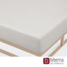 biberna Jersey-Elastic-Spannbetttuch grau, 1x 180x200 cm - 200x220 cm