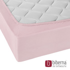 biberna Jersey-Elastic-Spannbetttuch rose, 1x 180x200 cm - 200x220 cm