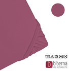 biberna Jersey-Elastic-Spannbetttuch brombeer, 1x 120x200 cm - 130x220 cm