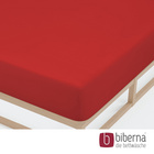 biberna Jersey-Elastic-Spannbetttuch rot, 1x 180x200 cm - 200x220 cm