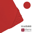 biberna Jersey-Elastic-Spannbetttuch rot, 1x 180x200 cm - 200x220 cm