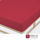 biberna Jersey-Elastic-Spannbetttuch rubin, 1x 140x200 cm - 160x220 cm