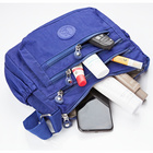 Nylon-Umhängetasche "Inga" mit RFID-Schutz marine